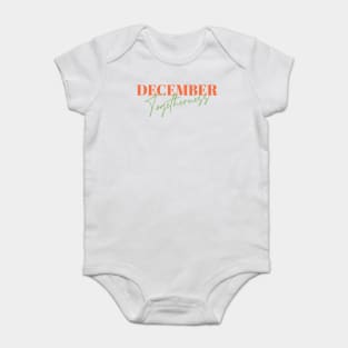 December Togetherness: A Celebration in Red and Green Baby Bodysuit